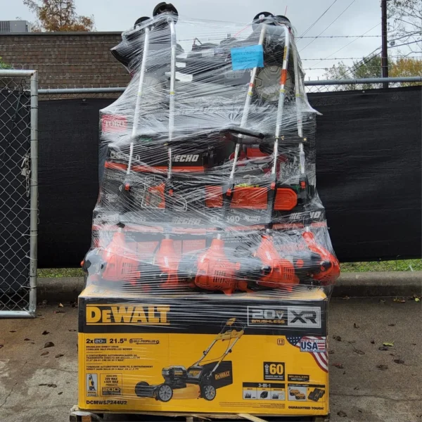 Lawn Mower Pallets for Sale: Premium Wholesale Liquidation Pallets