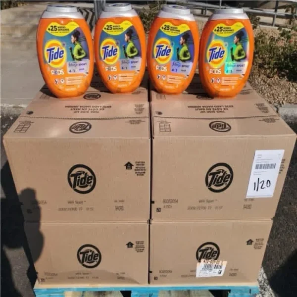 Detergent Pallet – 350-Piece Wholesale Laundry Liquidation for Resellers & Retailers